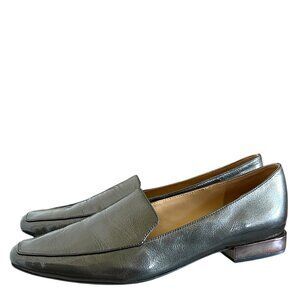 Naturalizer Clea Slip On Leather Loafer In Gunmetal Size 12